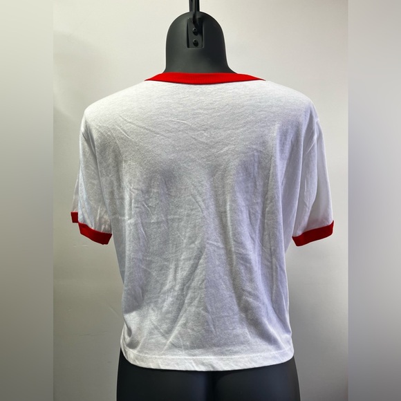 Eye Candy Women's TShirt Be My Slave-Valentines XL White Short Sleeve Evil Cupid - Picture 3 of 4